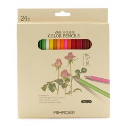Creioane colorate 24 culori Aihao 9015