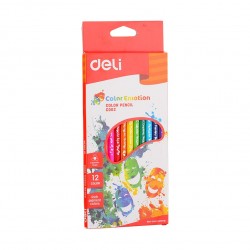 Creioane colorate 12 culori Deli Emotion