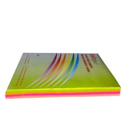 Hartie culori neon 5 culori A4, 80 g/mp, 250 coli/top