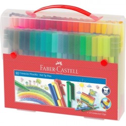 Carioca 80 culori Connector cutie cadou Faber-Castell