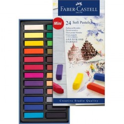 Creioane Pastel Soft Mini 12 culori Faber-Castell
