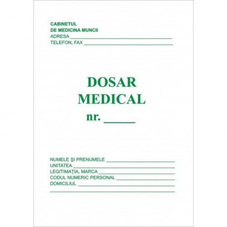 Dosar medical individual A5