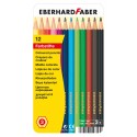 Creioane colorate 12 culori cutie metal Eberhard Faber