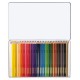 Creioane colorate 36 culori cutie metal Eberhard Faber