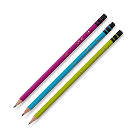 Creion grafit HB cu guma Basic Adel
