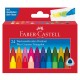 Creioane cerate triunghiulare 24 culori Faber-Castell