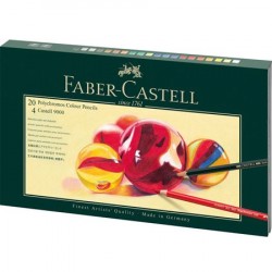 Set cadou 20 creioane colorate Polychromos Faber-Castell