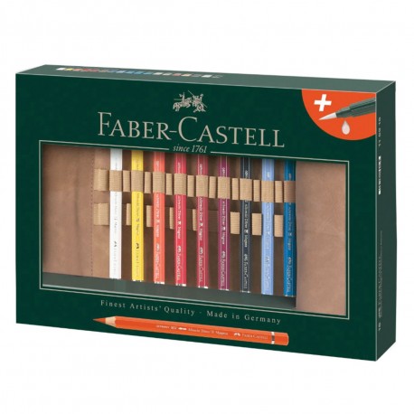 Rollup 18 Creioane Colorate A.Durer Magnus si Accesorii Faber-Castell
