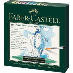Set 10 markere solubile A. Durer Faber-Castell