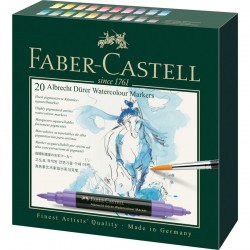 Set 20 markere solubile A. Durer Faber-Castell