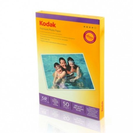 Hartie foto KODAK 200g,  13x18 cm, 5R Glossy 50 coli