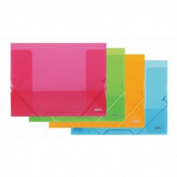 Mapa plastic cu elastic diverse culori Deli