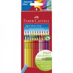Creioane colorate 24 culori Grip 2001 Faber-Castell