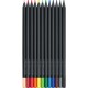 Creioane Colorate 12 Culori Black Edition Faber-Castell