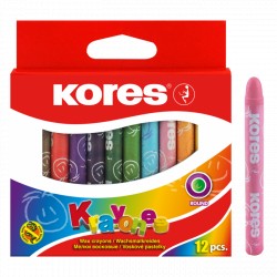Creioane Cerate 12 Culori Kores