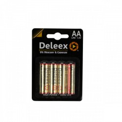 Baterie alcalina AA (R6) Deleex 4buc/blister