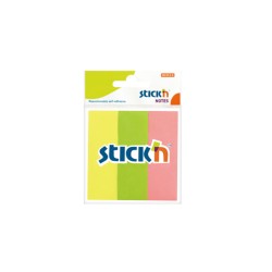 Stick notes index 76x25 mm, 3 x 50 file/set, Stick'n