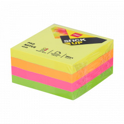 Notes adeziv 51x51mm culori neon Deli