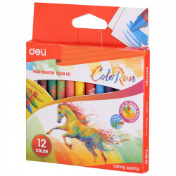 Creioane cerate 12 culori Deli