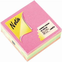 Notes adeziv 75x75mm 320 file 4 culori Neon Umix