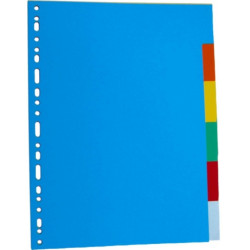 Separatoare carton color 5 culori/set Optima