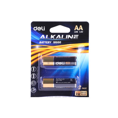 Baterii alcaline R6 AA 2/set Deli