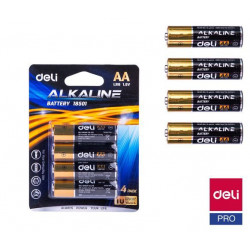 Baterii alcaline R6 AA 4/set Deli