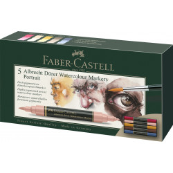Set 5 markere solubile Portret A. Durer Faber-Castell