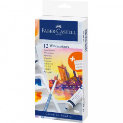 Tempera Acuarele 12 culori + paleta Faber-Castell