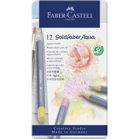 Creioane colorate 12 culori Pastel Goldfaber Faber-Castell