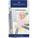 Creioane colorate 12 culori Pastel Goldfaber Faber-Castell