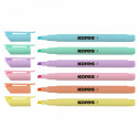 Set 6 textmarker slim pastel Kores