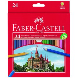 Creioane colorate 24 culori Eco Faber-Castell
