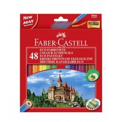 Creioane colorate 48 culori Eco Faber-Castell