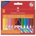 Creioane colorate plastic 12 culori Jumbo Faber-Castell