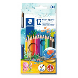 Creioane colorate 12 culori Noris Aquarell