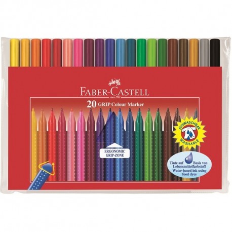 Carioca 20 culori Grip Faber-Castell