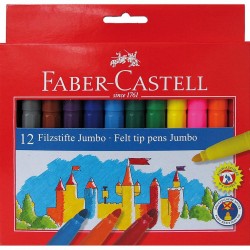 Carioca 12 culori Jumbo Faber-Castell