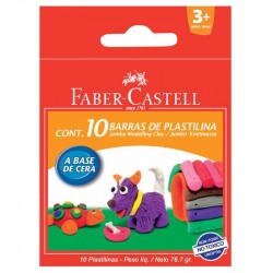 Plastilina 10 culori 90g Faber-Castell