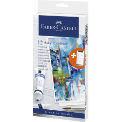 Culori Acrilice 12 Culori 12ml Faber-Castell