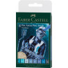 Pitt Artist Pen Set 8 Buc Albastru Faber-Castell