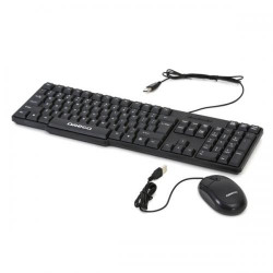Tastatura + mouse cu fir Omega OKM05