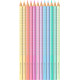 Set cadou 12 creioane colorate Pastel Sparkle Faber-Castell