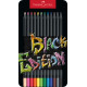 Creioane Colorate 12 Culori Cutie Metal Black Edition Faber-Castell