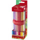 Rollup 18 creioane colorate Grip + ascutitoare Faber-Castell
