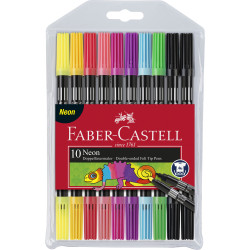 Carioca 10 Culori 2 Capete Culori Neon Faber-Castell