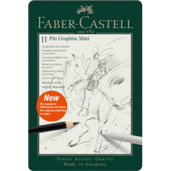 Set 11 creioane grafit Matt Faber-Castell