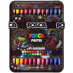 Pastel Uleios 24 culori/set Posca KPA-100