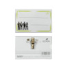 Ecuson cu ac si clip 57x90mm Ecada