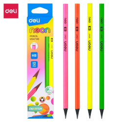 Creion Grafit HB fara guma Neon Deli